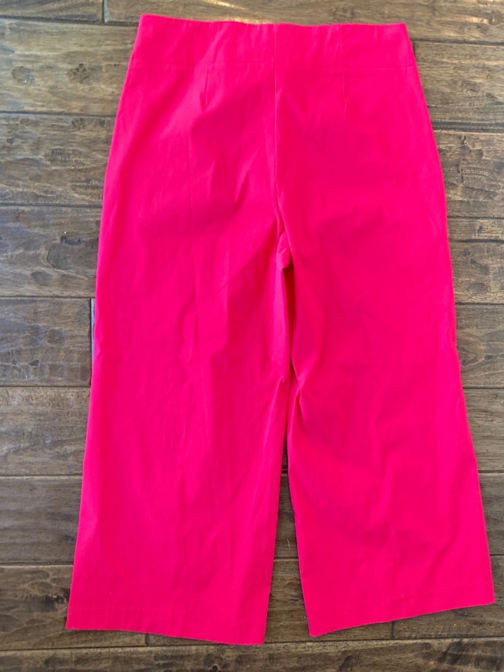 Anthropologie Maeve Wide Leg Pants Womens 14 Stretch Side Zip Hot Pink - Picture 4 of 9
